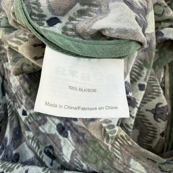 Tory Burch Merin Print Silk Shorts in Bedford Gray Womens Size 4 - Picture 8 of 13